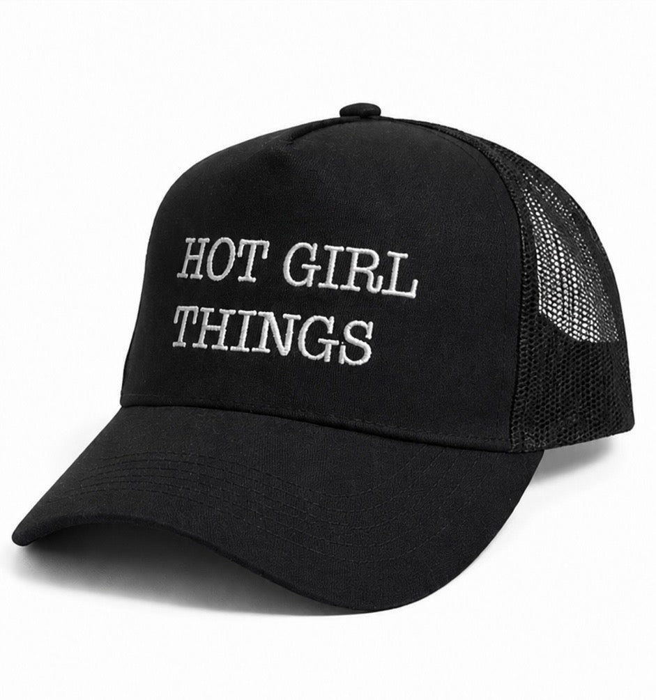 "Hot Girl Things" Hat (Black)