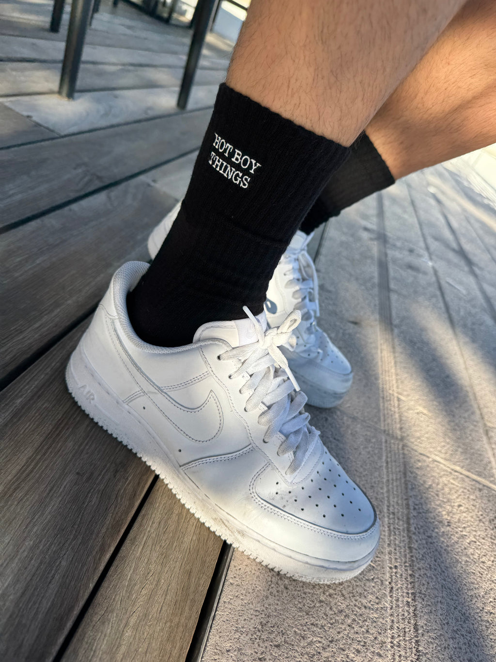 "Hot Boy Things" Socks (Black)